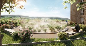 Modell f&uuml;r das zuk&uuml;nftige Ferienresort SALZGUT" - Sole