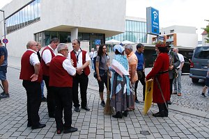Das 52. Rolandsfest wurde nach zwei Jahren Pause heute auf dem Rathausplatz in Nordhausen er&ouml;ffnet