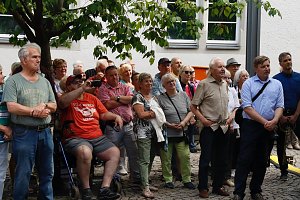 Das 52. Rolandsfest wurde nach zwei Jahren Pause heute auf dem Rathausplatz in Nordhausen er&ouml;ffnet