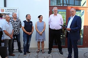 Verleihung der Ehrenplaketten des Landkreises Nordhausen 2022 in der Kalkh&uuml;tte in Urbach