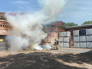 Brand an der Alten Weberei