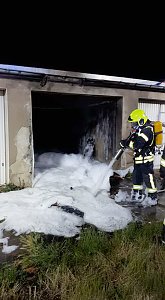Garagenbrand in Bad Frankenhausen
