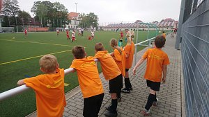 Viel Spa&szlig; hatten die kleinen Fu&szlig;baller aus Langensalzas Grundschulen am Donnerstag