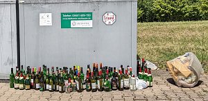 Glascontainer in Nordhausen