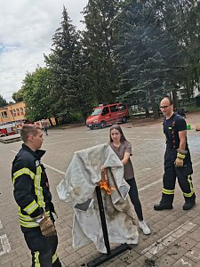 Feuriger Projekttag an der Leinefelder Regelschule  Konrad Hentrich
