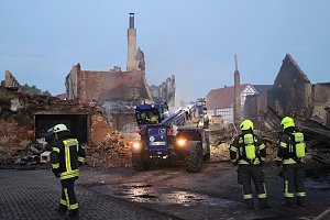 Der Tag nach dem Gro&szlig;brand in Bothenheilingen