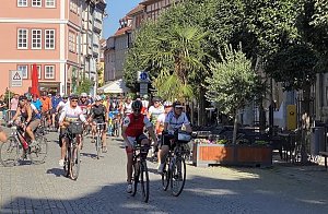 &Uuml;ber 150 Fahrradfahrer sind heute unterwegs nach Apolda