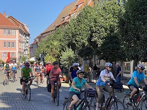&Uuml;ber 150 Fahrradfahrer sind heute unterwegs nach Apolda