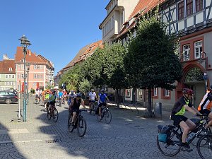 &Uuml;ber 150 Fahrradfahrer sind heute unterwegs nach Apolda