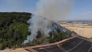Waldbrand bei Wernrode