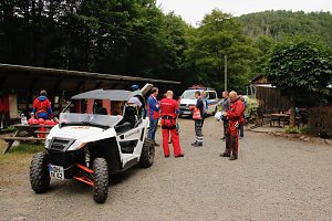 Rettung aus der Finsternis - am Rabensteiner Stollen wurde heute die Rettung unter Tage geprobt