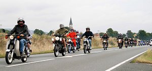 Ausfahrt der MZ und Simson-Freunde