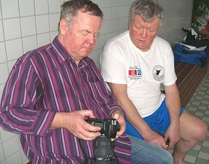 Geschwommen