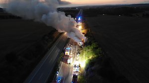 Luftbilder von der Unfallstelle