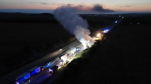 Luftbilder von der Unfallstelle