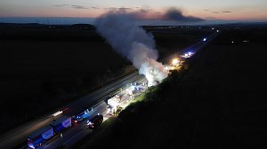 Luftbilder von der Unfallstelle