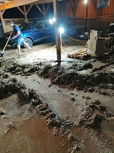 Feuerwehr im Einsatz nach Starkregen bei Breitenworbis