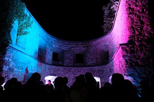 Peter Blei unterwegs auf dem Lichterfest