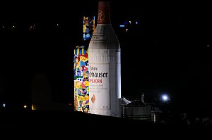 Peter Blei unterwegs auf dem Lichterfest