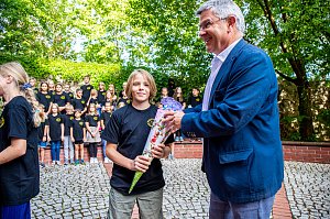 Begr&uuml;&szlig;ung der neuen Humboldt-Sch&uuml;ler