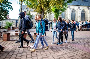 Begr&uuml;&szlig;ung der neuen Humboldt-Sch&uuml;ler