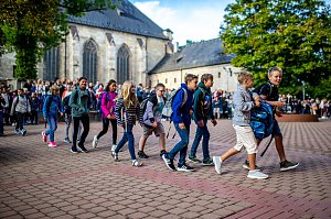 Begr&uuml;&szlig;ung der neuen Humboldt-Sch&uuml;ler