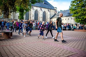 Begr&uuml;&szlig;ung der neuen Humboldt-Sch&uuml;ler