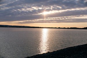 Abendstimmung am Stausee Kelbra