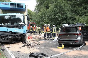 Unfall auf der Bundesstra&szlig;e 249 nahe Sondershausen