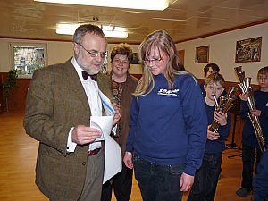 Scheck für Schalmeienorchester