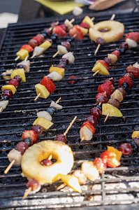 Grillmeisterschaft auf dem Parkdeck der Marktpassage