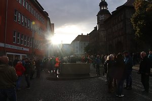 Demonstrationszug durch die Nordh&auml;user Innenstadt