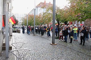 Demonstrationszug durch die Nordh&auml;user Innenstadt