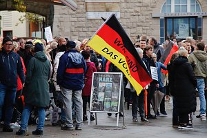 Demonstrationszug durch die Nordh&auml;user Innenstadt