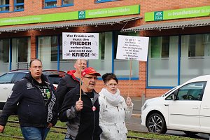 Demonstrationszug durch die Nordh&auml;user Innenstadt