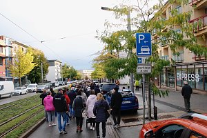 Demonstrationszug durch die Nordh&auml;user Innenstadt