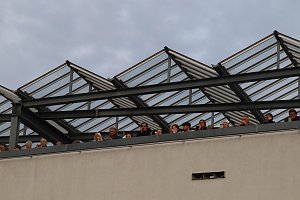 Glockenguss vor St. Blasii in Nordhausen