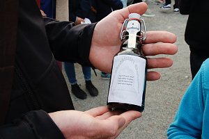 Glockenguss vor St. Blasii in Nordhausen