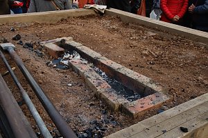 Glockenguss vor St. Blasii in Nordhausen