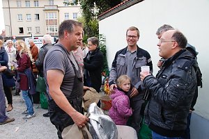 Glockenguss vor St. Blasii in Nordhausen