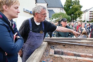 Glockenguss vor St. Blasii in Nordhausen