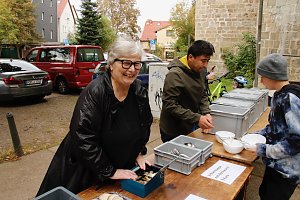 "Glockengeburt" vor der St. Blasii-Kirche