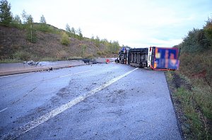 KKW kippt auf der A38 um