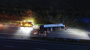 KKW kippt auf der A38 um