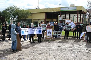 Protestaktion bei Van Asten