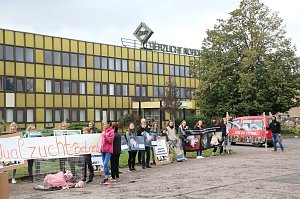 Protestaktion bei Van Asten