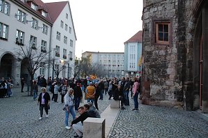 Demonstrationszug durch die Nordh&auml;user Innenstadt