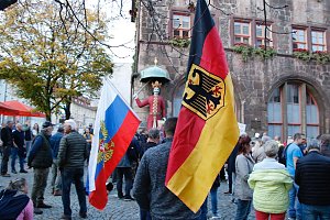 Demonstrationszug durch die Nordh&auml;user Innenstadt