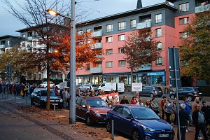Demonstrationszug durch die Nordh&auml;user Innenstadt