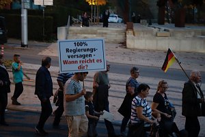 Demonstrationszug durch die Nordh&auml;user Innenstadt